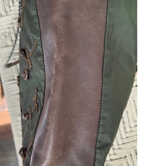 Prada Vintage Y2K Embellished Leather and Nylon
Tote - Picture 8 of 10